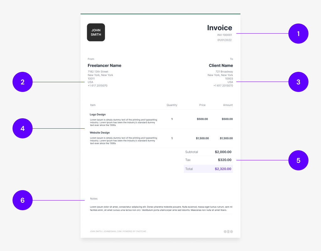 What to add invoice